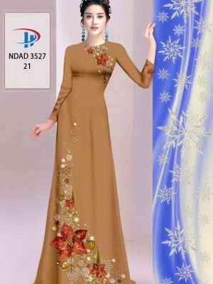 Vải Áo Dài Hoa In 3D AD NDAD3527 29